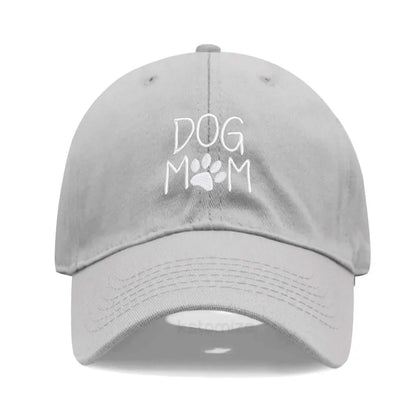 Dog Mom Embroidered Baseball Cap for Women Men Fashion Adjustable Soft Cotton Dad Hat Unisex Classic Golf Caps