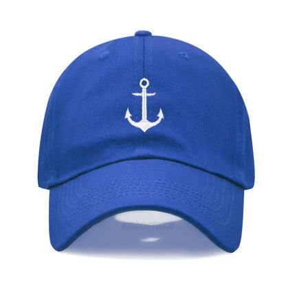 Anchor Embroidered Baseball Cap for Women Men Fashion Adjustable Soft Washed Cotton Dad Hat Unisex Classic Golf Caps