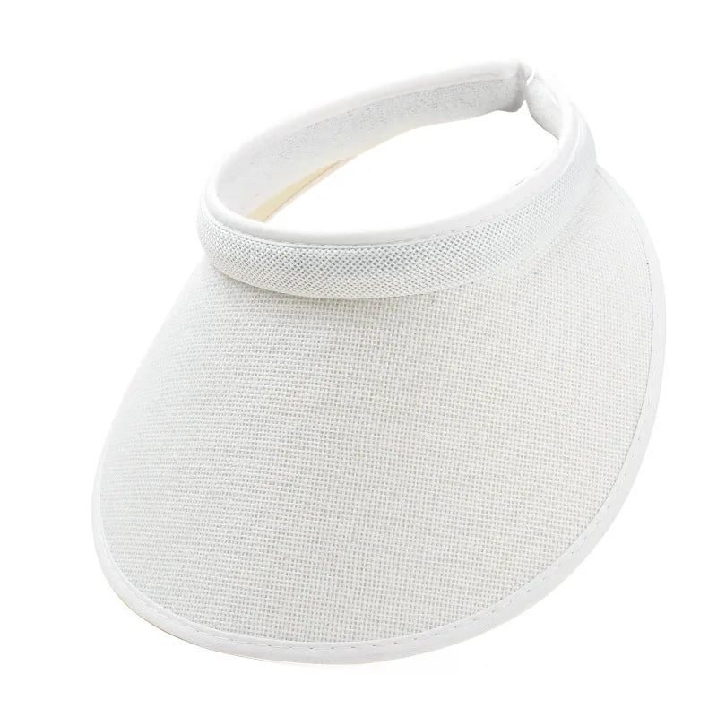 Fashion Summer Empty Top Sun Hat Women's Casual Adjustable Sun Visor Caps Girls Boy Outdoor Sea Beach Trip Cap Casquette