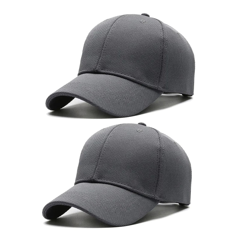 Unisex Minimalist Baseball Cap Large Size Breathable Casual Visor Hat