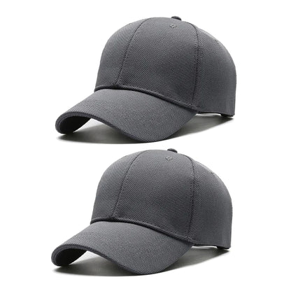 Unisex Minimalist Baseball Cap Large Size Breathable Casual Visor Hat