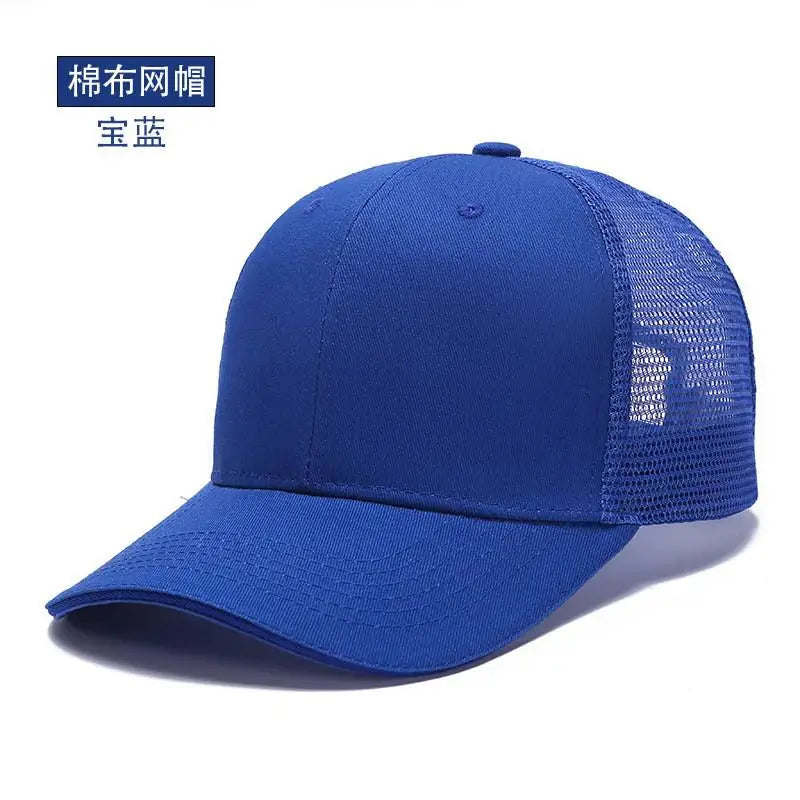 Mesh Cap Women Spring Summer Hats For Women Baseball Cap Cotton Solid Colored Wholesale Stock 6 Panel 5 Panel Breathable Cap