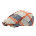 Spring Summer Dopamine Plaid Beret Duck Tongue Forward Hat British Style Visor Summer Hats for Women Men Sun Hats Dad's Hat Gift