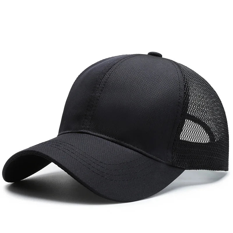 Men’s Korean Mesh Baseball Cap Breathable Lightweight Casual Outdoor Sports Hat