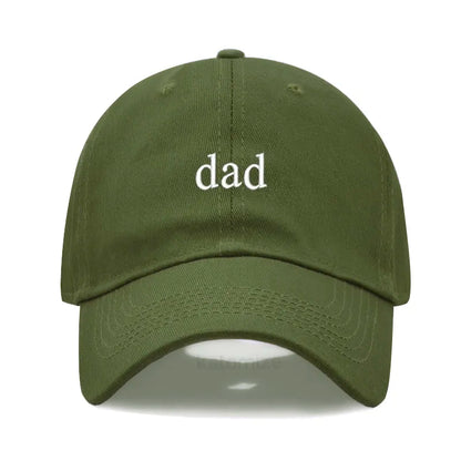 New dad mom Embroidery Soft Cotton Baseball Cap Fashion Women Men Hat Sport Visors Snapback Cap Sun Hat Breathable Outdoor Caps
