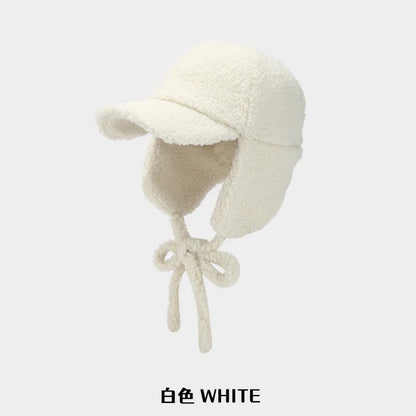 Autumn Winter Hats For Women Men Velvet Ear Protection Baseball Cap Fashion Outdoor Casual Windproof With Ear Flaps Riding