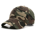 Unisex Camouflage Baseball Cap Classic Dark Green Dad Hat Breathable Adjustable Tactical Hats For Women Men
