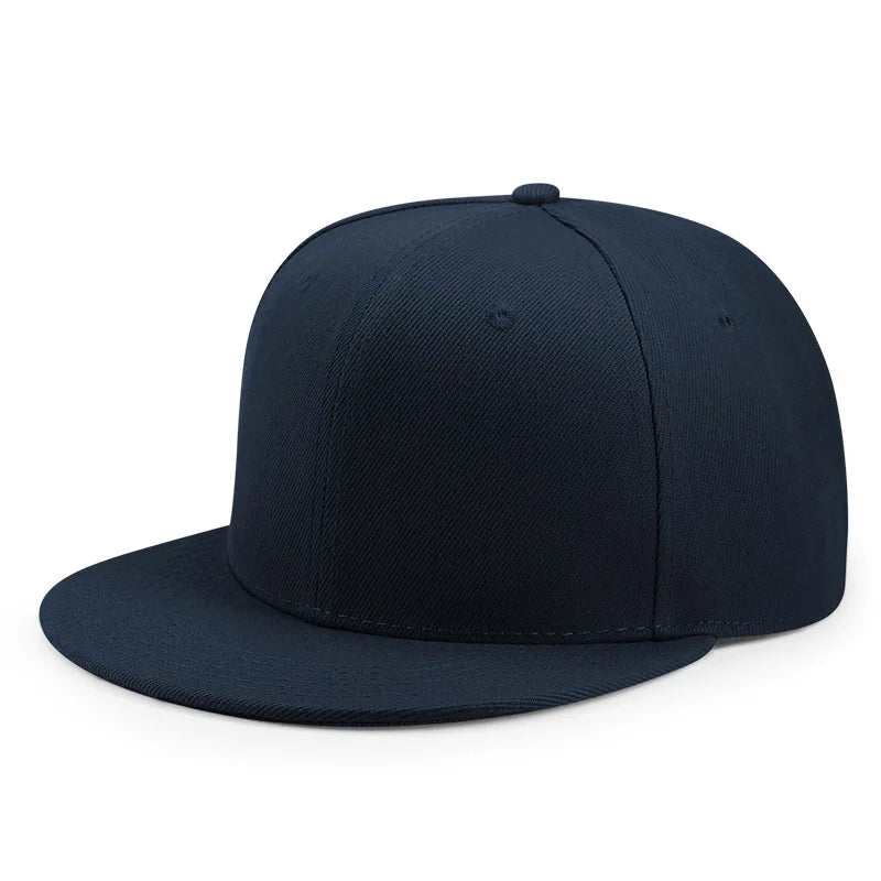Baseball Caps For Men Women Unisex Hip Hop Solid Color Flat Brim Snapback Hats For Women Spring Summer Sun Hat Street Dance Kpop