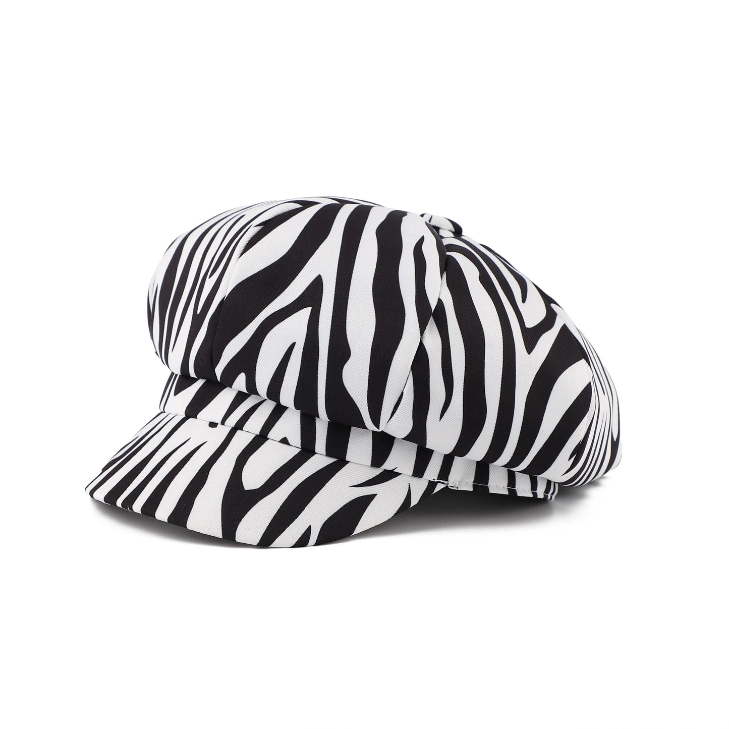 Newsboy Caps Women Leopard Zebra Print Beret Hat Spring Summer Vintage Ladies Cosplay Fashion Retro Hip Hop Casual Painter Cap