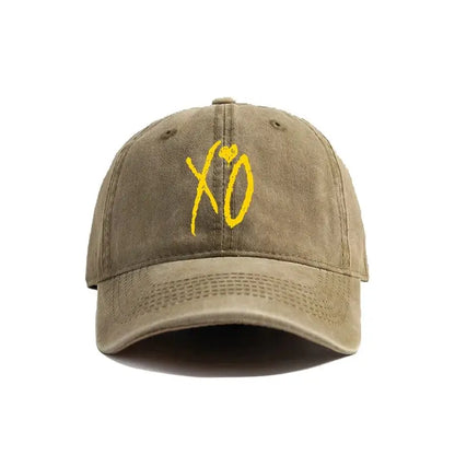 2025  XO The Weeknd Baseball Cap Distressed Hats Cap Men Retro Outdoor Summer Adjustable Dad Hat  Fashion