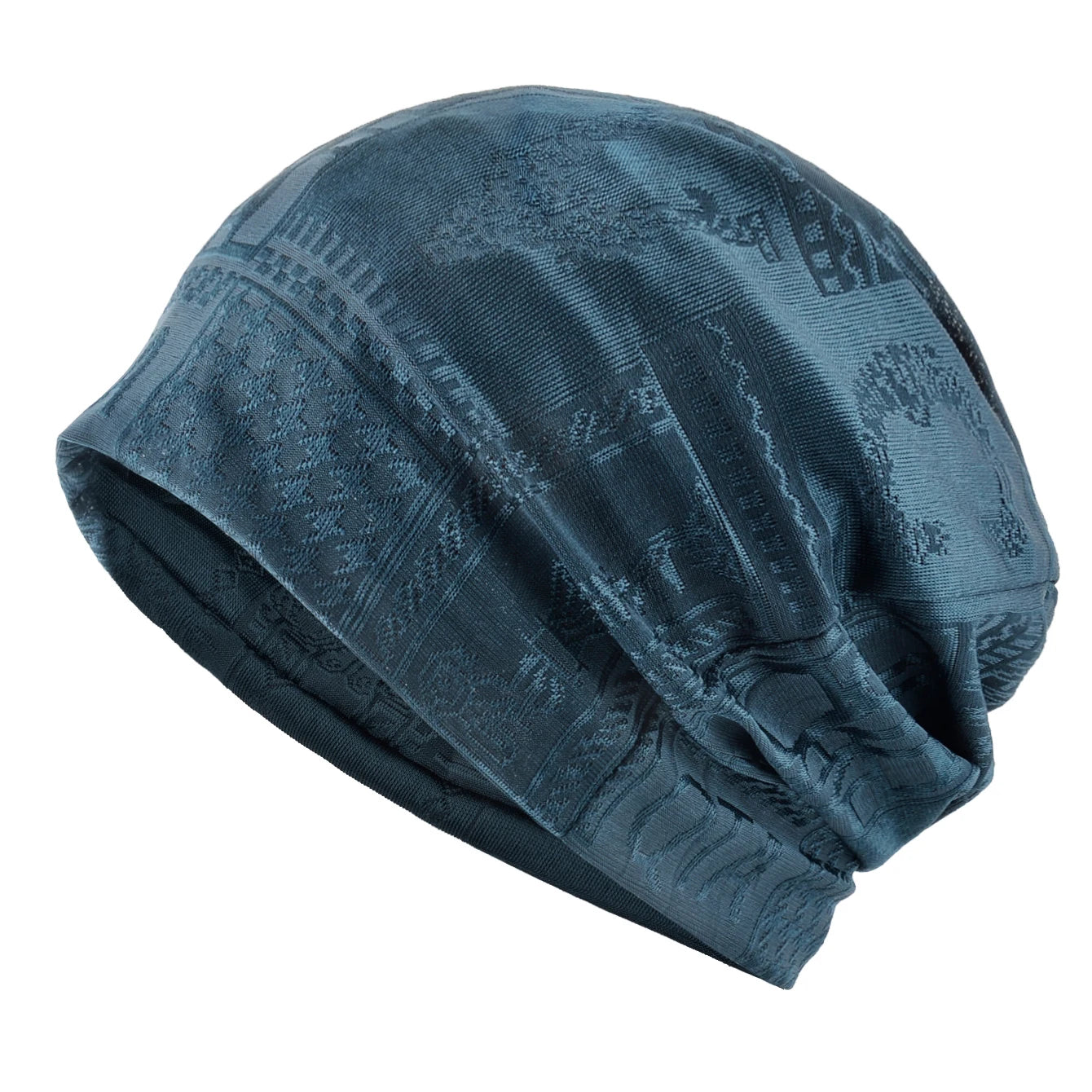 Double Use Scarf Beanie Women Knitted Jacquard Hats Men Scarf Beanie Outdoor Hiking Cycling Turban Ponytail Hat For Women