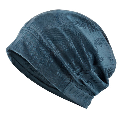 Double Use Scarf Beanie Women Knitted Jacquard Hats Men Scarf Beanie Outdoor Hiking Cycling Turban Ponytail Hat For Women