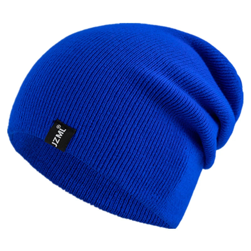Unisex Letter Label Decor Beanie Hat Casual Multiple Colored Winter Knitted Hat Daily Life And Outdoor Beanie Cap