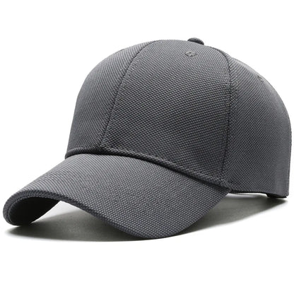 Unisex Minimalist Baseball Cap Large Size Breathable Casual Visor Hat