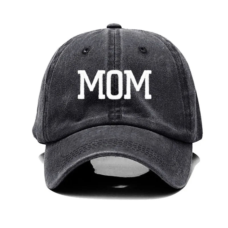 DAD MOM Embroidery Baseball Cap Fashion Women Men Hat Sport Visors Snapback Cap Sun Hat Breathable Outdoor Caps