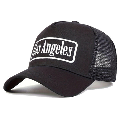 Unisex LOS ANGELES Print Baseball Net Caps Spring and Summer Outdoor Adjustable Casual Hats Sunscreen Hat