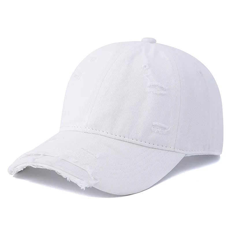 Hot Sale Washed Cotton Retro Distressed style Cap High Quality Baseball Cap Women Dopamine Cap Outdoor Hats