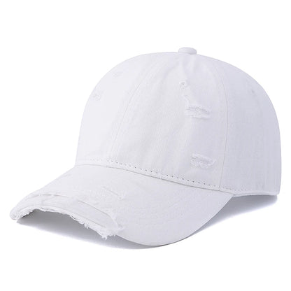 Hot Sale Washed Cotton Retro Distressed style Cap High Quality Baseball Cap Women Dopamine Cap Outdoor Hats