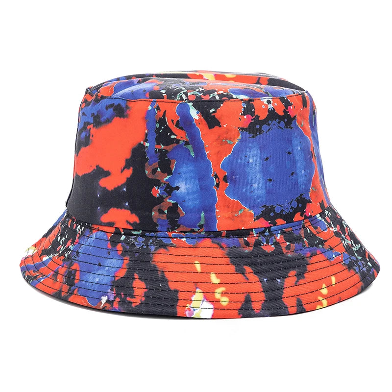 Hot Sale Unisex Bucket Hats Summer Double-sided Wear Fruit Printing Women Cap Outdoor Sun Hat Men Classic Panama Bucket Hat