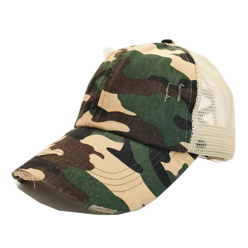 Spring Summer Soft Baseball Cap For Women Vintage Washed Cotton Ponytail Caps Men Blank Denim Sport Trucker Sun Hats Gorras
