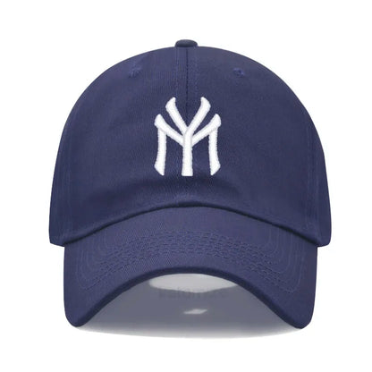Letter MY Embroidery Baseball Cap Women Men Adjustable Soft Washed Cotton Sports Dad Hat  Spring Summer Protection Sun Hats