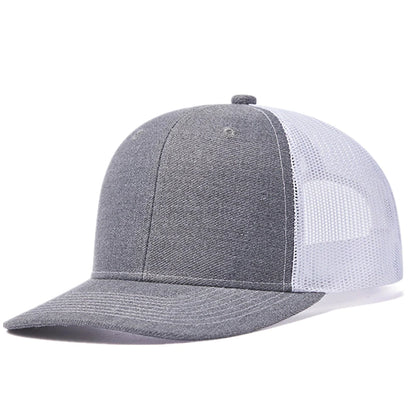 Hot Sale Unisex Cap Slight Curved Brim Style Trucker Hat  Men & Women Casual Outdoor Breathable Summer Cap