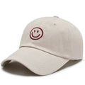 Four Seasons Cap, Polyester Cotton Embroidered Smiley, Lesbial Baseball Cap, Sunscreen Breathable Hat