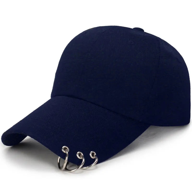 Unisex Lightweight Baseball Cap – Casual Summer Sun Visor Hat with Ring Detail