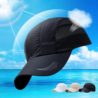 Men’s Quick Dry Baseball Cap Breathable Summer Outdoor Sports Sunshade Hat