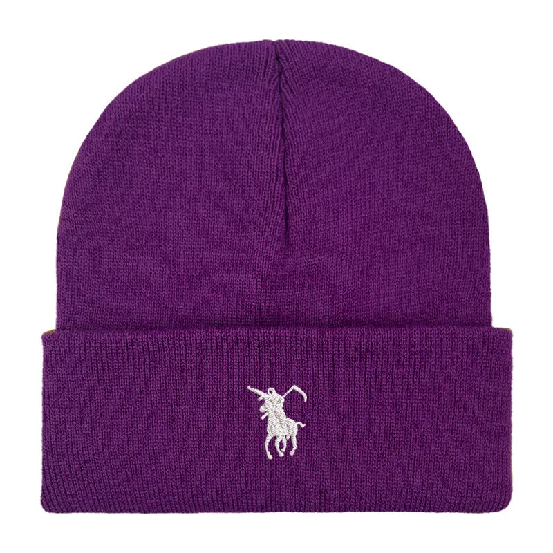Fashion Embroidery Grim Reaper Japan Beanie Knitted caps Winter thick hats Men Women Unisex Girls boy knit Cap Warmer Bonnet hat