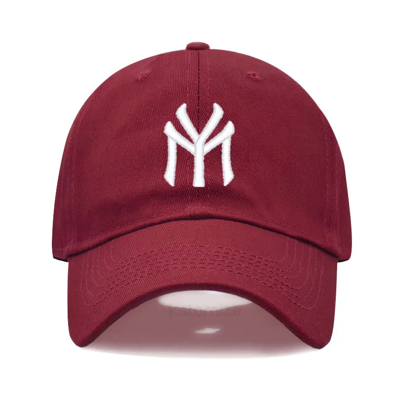 Letter MY Embroidery Baseball Cap Women Men Adjustable Soft Washed Cotton Sports Dad Hat  Spring Summer Protection Sun Hats