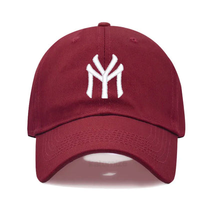 Letter MY Embroidery Baseball Cap Women Men Adjustable Soft Washed Cotton Sports Dad Hat  Spring Summer Protection Sun Hats