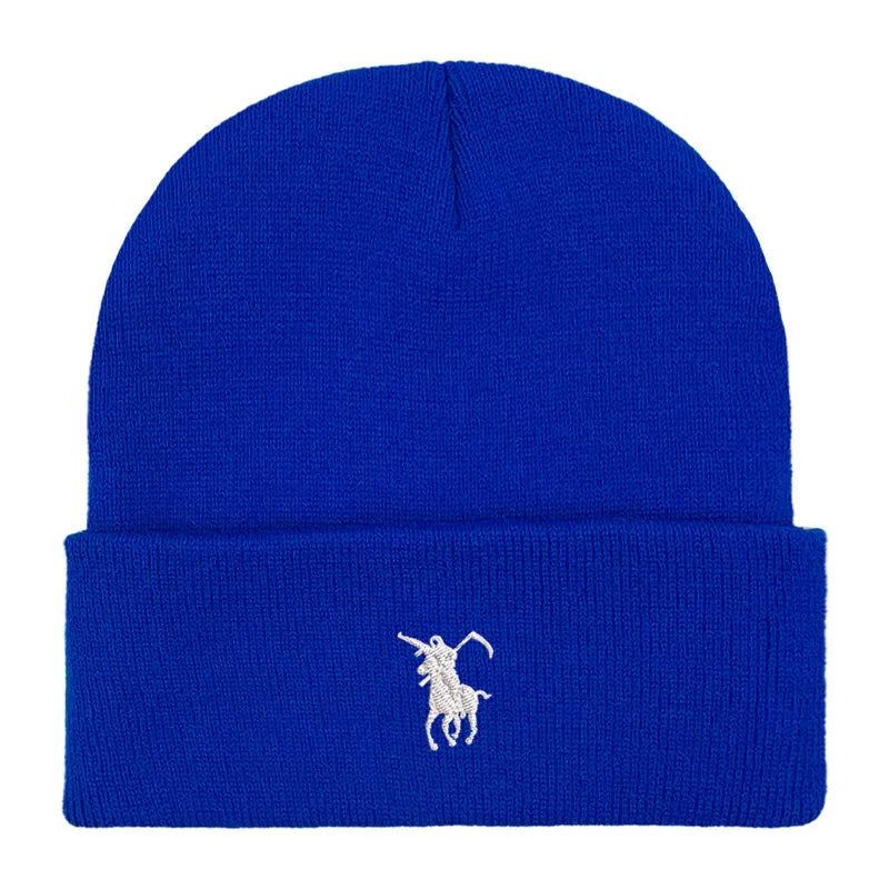 Fashion Embroidery Grim Reaper Japan Beanie Knitted caps Winter thick hats Men Women Unisex Girls boy knit Cap Warmer Bonnet hat