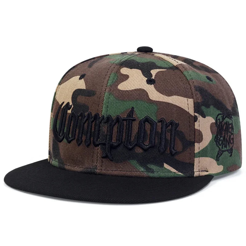 Unisex Compton Embroidery Baseball Hats Spring Autumn Outdoor Adjustable Casual Hip-hop Trucker Caps Sunscreen Hat