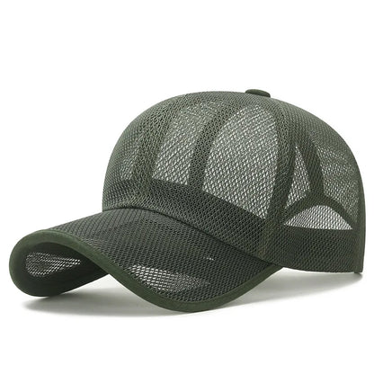 Summer Men Hat Openwork Brim Breathable Mesh Cap Outdoor Sports Sunscreen Baseball Women Sunhat
