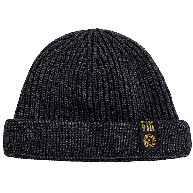 New Men Outdoor Skull Cap Fashion Short Melon Winter Chic Hats Sailor Style Landlord Hats For Men Autumn Short Beanie Cap