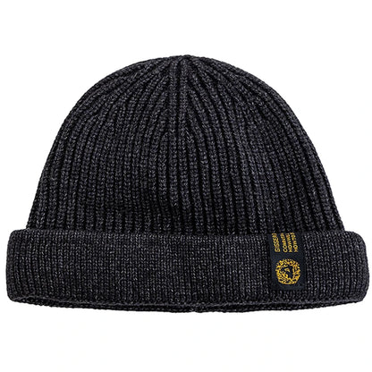 New Men Outdoor Skull Cap Fashion Short Melon Winter Chic Hats Sailor Style Landlord Hats For Men Autumn Short Beanie Cap