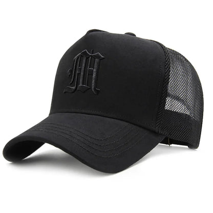 Men’s Big Head Mesh Baseball Cap Breathable Summer High Crown Sun Protection Hat