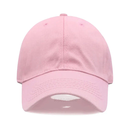 Custom Text Logo Embroidery Vintage Washed Cotton Baseball Cap Fashion Women Men Hat Sport Visors Snapback Cap Sun Hat