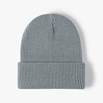 New Women Men Autumn Winter Warm Beanie Hat Solid Color Lady Male Stretch Knitted Crochet Beanies Hat Cap For Women Men