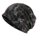 Unisex Chinese-Style Marbled Print Beanie Hat Men Women Loose Style Slouchy Bonntet Cap Spring Autumn Outdoor Casual Sport Hats