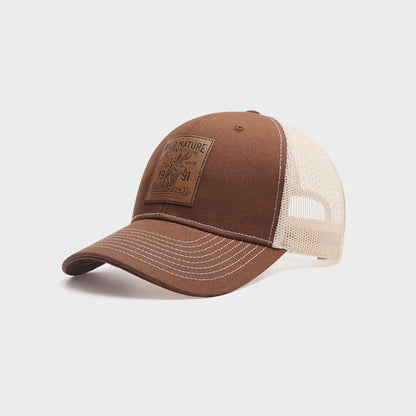 Unisex Deer Icon Mesh Baseball Cap – Four Seasons Trucker Snapback Outdoor Hunting Hiking Fishing Sunscreen Hat