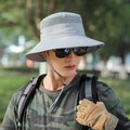 Fisherman Hat Men Summer Quick drying Bucket Hat Outdoor Sunscreen Sunshade Cycling Climbing Mountain Beach Sun Hat Cap Mesh