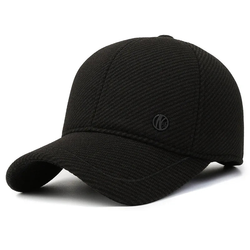 Outdoor Thick & Warm Adjustable Earmuffs Baseball Cap For Autumn And Winte