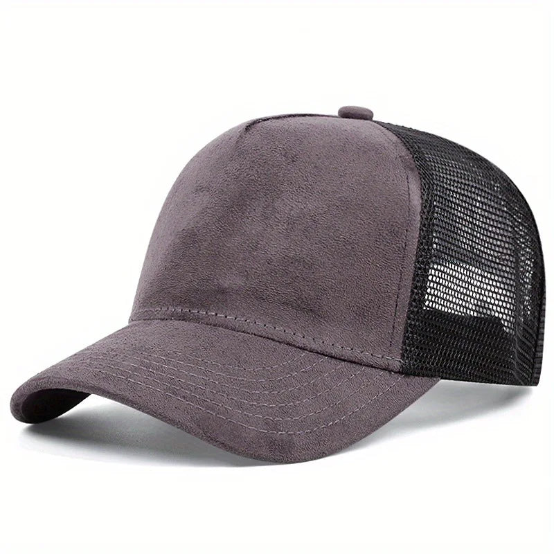 Unisex Mesh Baseball Cap Summer Outdoor Sports Adjustable Trucker Caps Fashion Curved Dad Cap Men Women Casual Breathable Sunhat