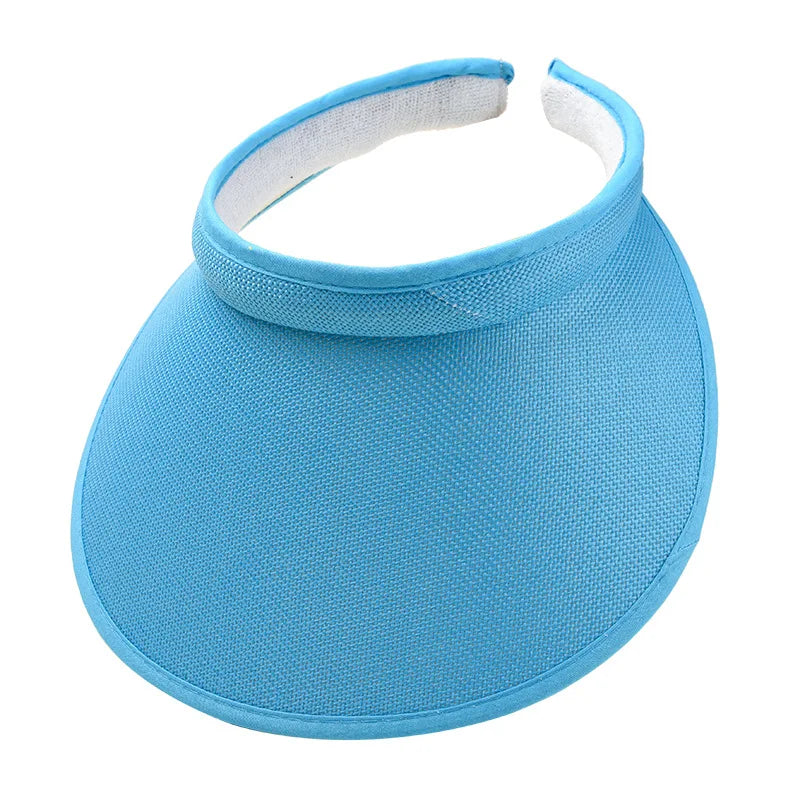 Fashion Summer Empty Top Sun Hat Women's Casual Adjustable Sun Visor Caps Girls Boy Outdoor Sea Beach Trip Cap Casquette