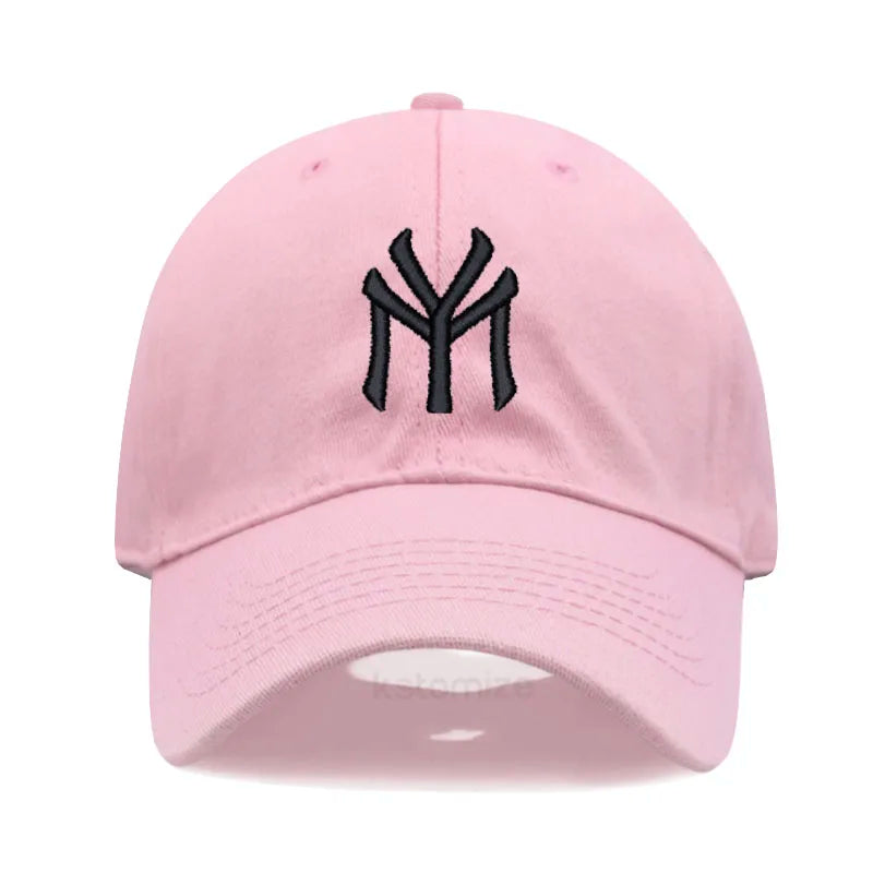 Letter MY Embroidery Baseball Cap Women Men Adjustable Soft Washed Cotton Sports Dad Hat  Spring Summer Protection Sun Hats