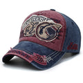 Retro Shark Embroidered Baseball Caps Bone Solid Animal Cartoon Men Women Cotton Stretch Hip Hop Streetwear Sun Hats