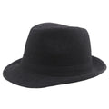 Autumn and Winter New Woolen Jazz Hat Vintage Middle Aged and Elderly Warm and Cold Proof Woolen Wide Brimmed  Grandpa Hat