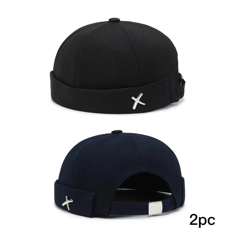 Unisex Korean Street Beanie Hat Casual Round Sailor Cap